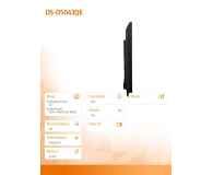 Hikvision 43'' DS-D5043QE 302502715 Czarny - 1374538 - zdjęcie 3